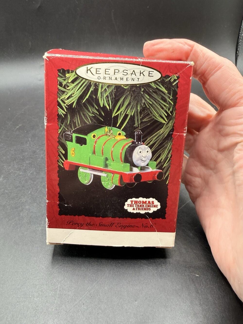 1996 Hallmark Thomas The Tank Engine & Friends Percy Christmas EUC -48D